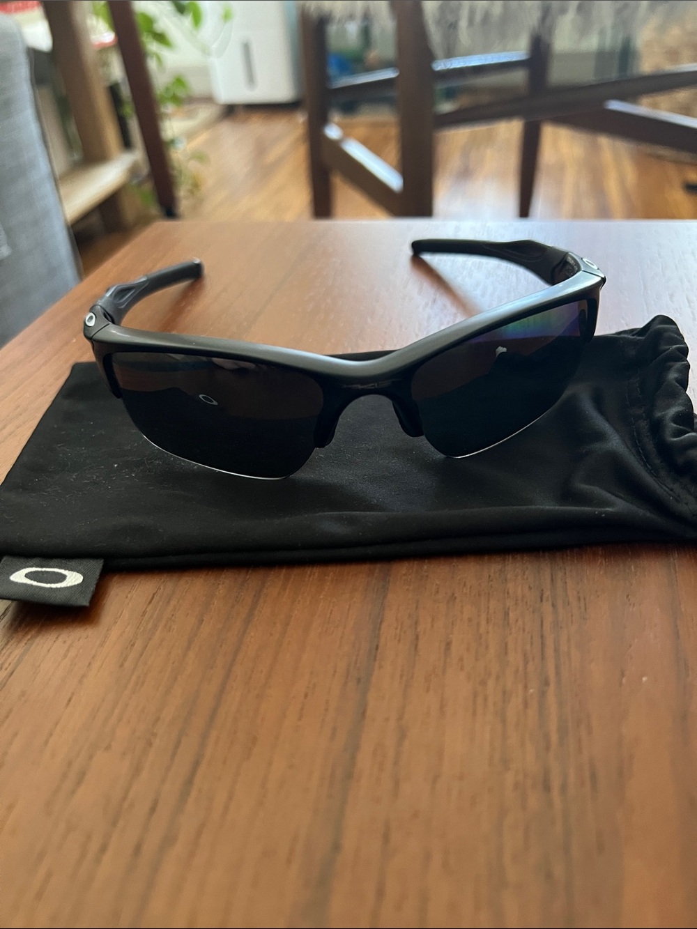 Oakley Jacket 2.0 Black Sport Sunglasses EUC